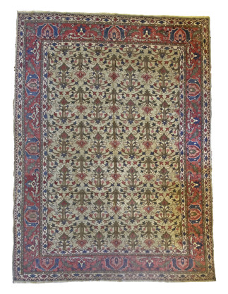 Antique Persian Mahal Rug Antique Persian Mahal Rug