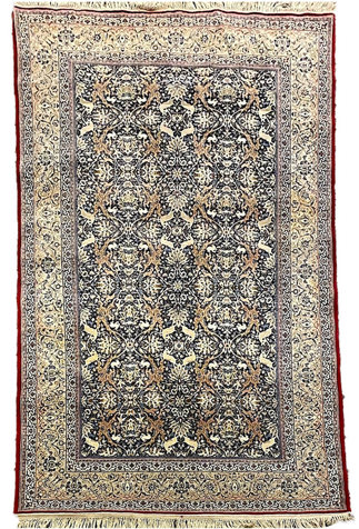 Fine Part Silk Persian Tabriz Rug