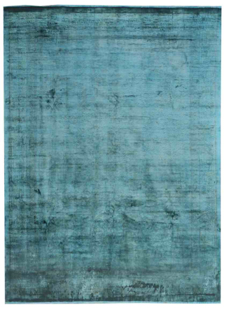 Chinese Vintage Overdyed Silk Rug