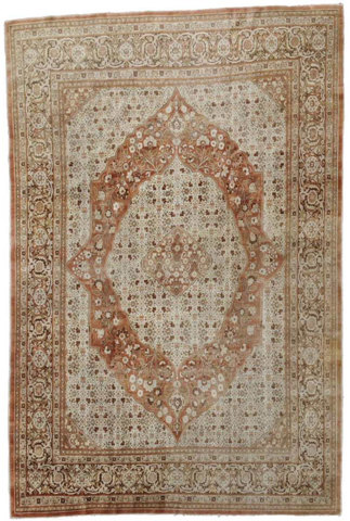 Antique Persian Haji Jalili Tabriz Rug