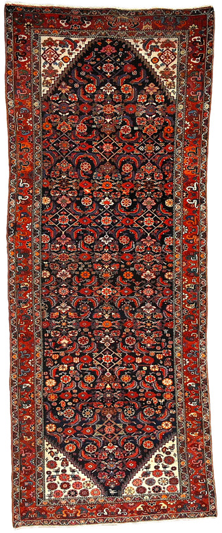 Antique Persian Feraghan Kelleh Rug