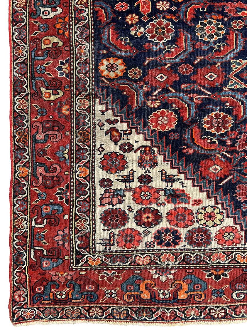 Antique Persian Feraghan Kelleh Rug