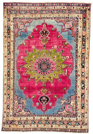 Antique Persian Bakshaish Rug