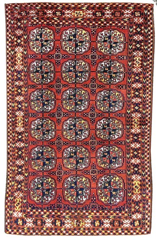Vintage Turkman Rug