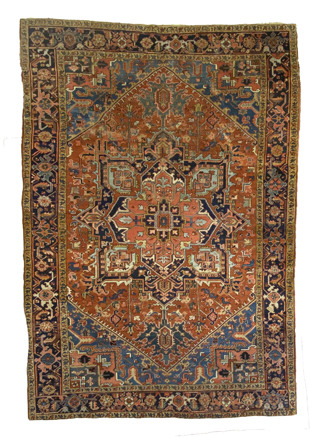 Antique Persian Heriz Rug