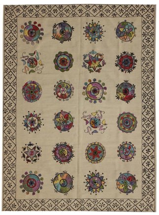 Suzani Afghan Kilim Rug