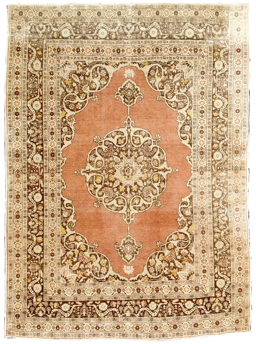 Antique Persian Hadji Jalili Tabriz Rug