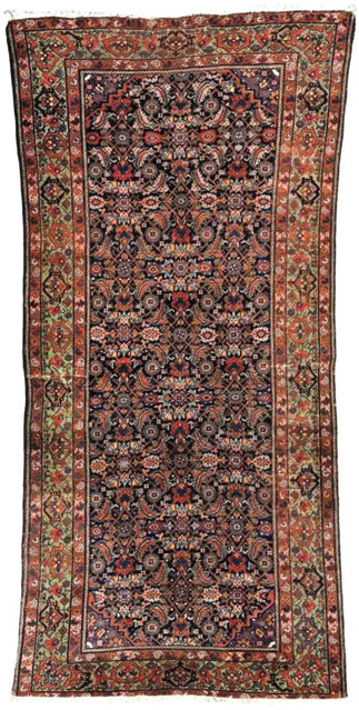 Antique Persian Feraghan Kelleh Rug