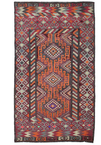 Vintage Afghan Kilim rug