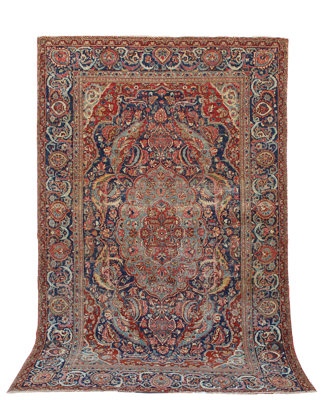 Antique Persian Kashan Rug Antique Persian Kashan Rug