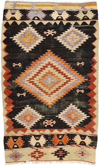 Vintage Anatolian Kilim Rug
