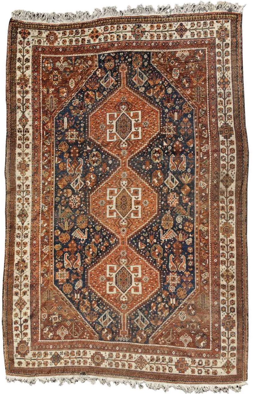 Antique South Persian Afshar Rug