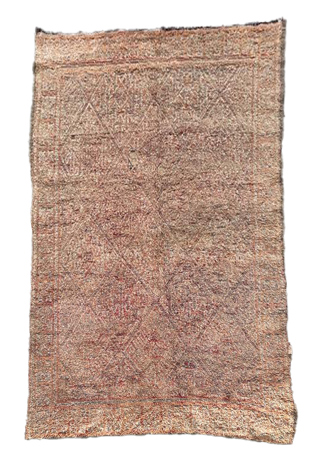 Vintage Moroccan Beni Ourain Berber Rug