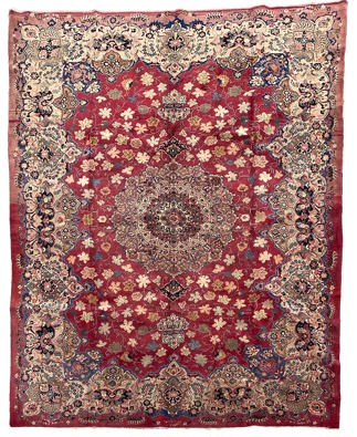Vintage Persian Kerman Rug