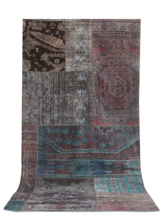 Vintage Overdyed Patchwork Rug