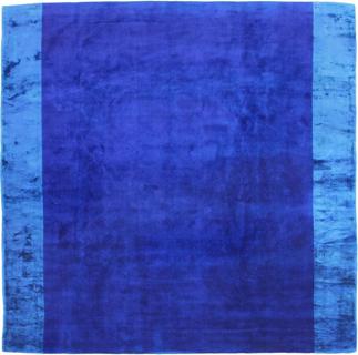 Chinese Vintage Overdyed Silk Rug