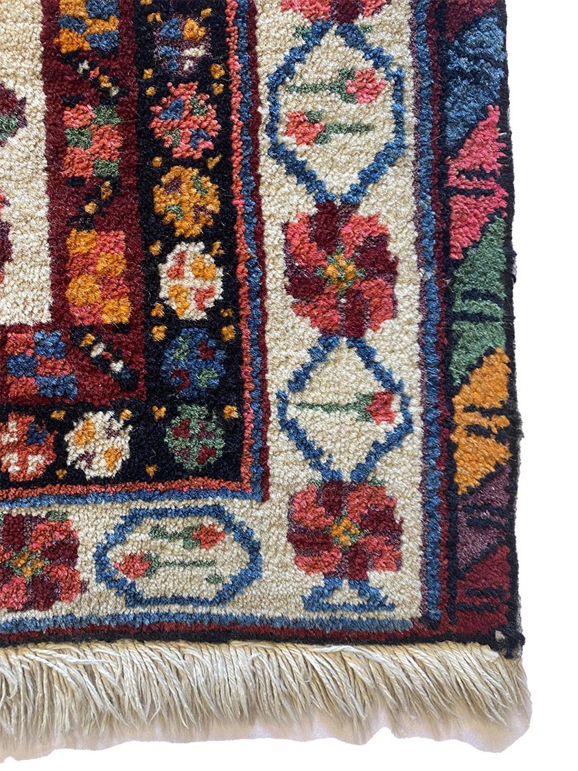 Afghan bag face rug