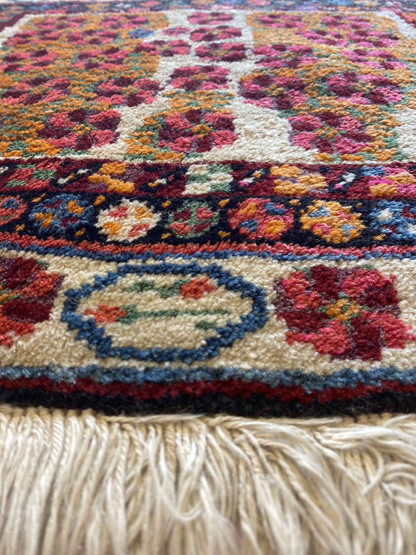 Afghan bag face rug