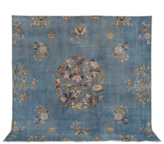 E Fine Vintage Overdyed Rug