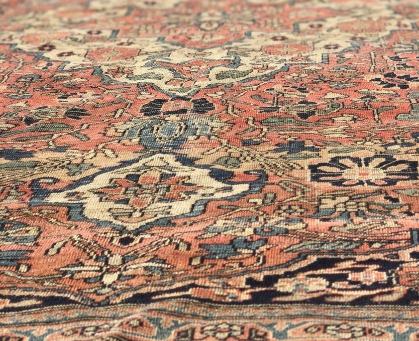 Antique Persian Kashan Rug