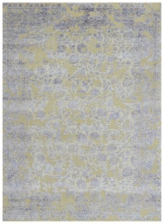 Contemporary Part Silk Transitional Afghan Rug