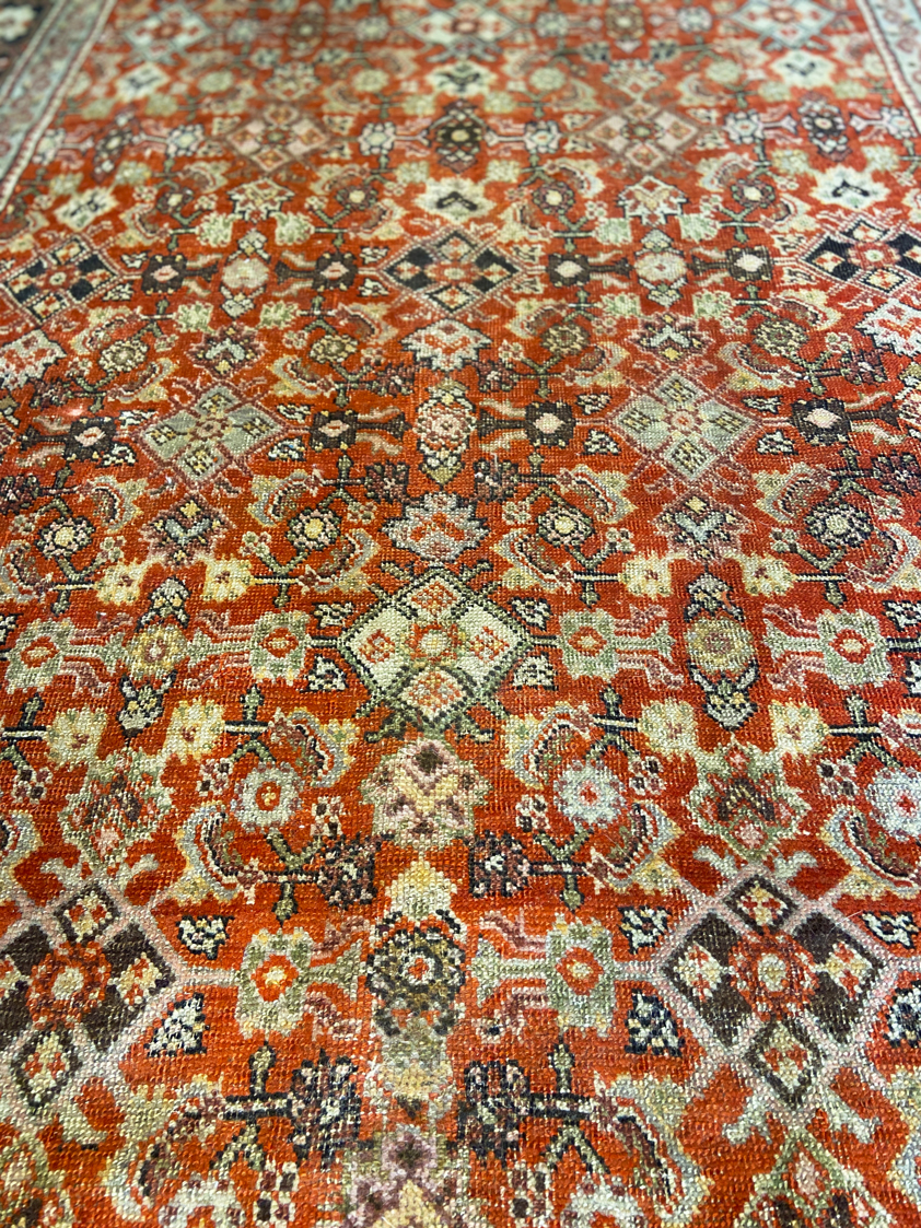 Antique Persian Feraghan Herati Rug