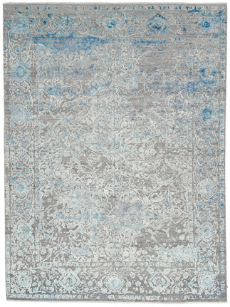 Fine Indian Part Silk Contemporary Rug