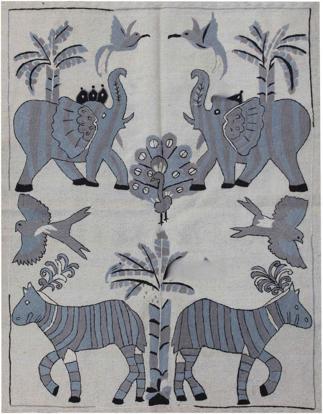 Afghan Suzani Kilim Rug