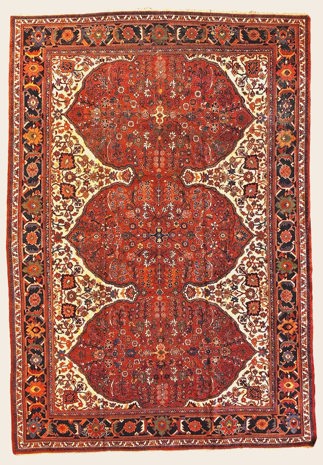Antique Persian Ziegler Mahal Rug Antique Persian Ziegler Mahal Rug
