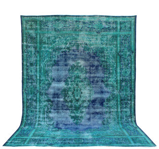 E Fine Vintage Overdyed Rug