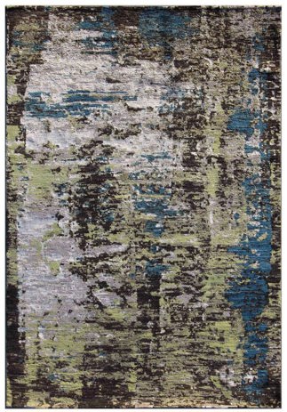 Contemporary Part Silk Transitional Afghan Rug