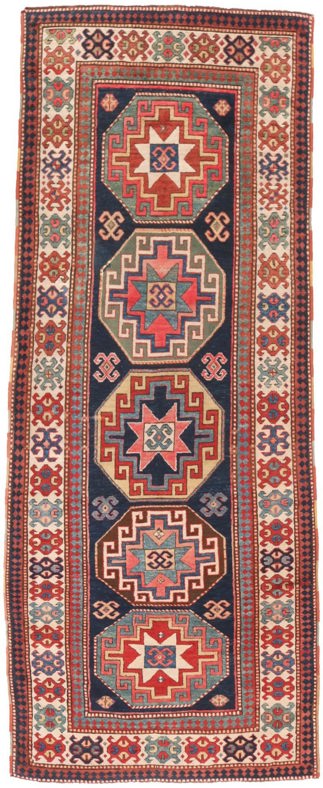 Antique Caucasian Kazak Runner Antique Caucasian Kazak Runner