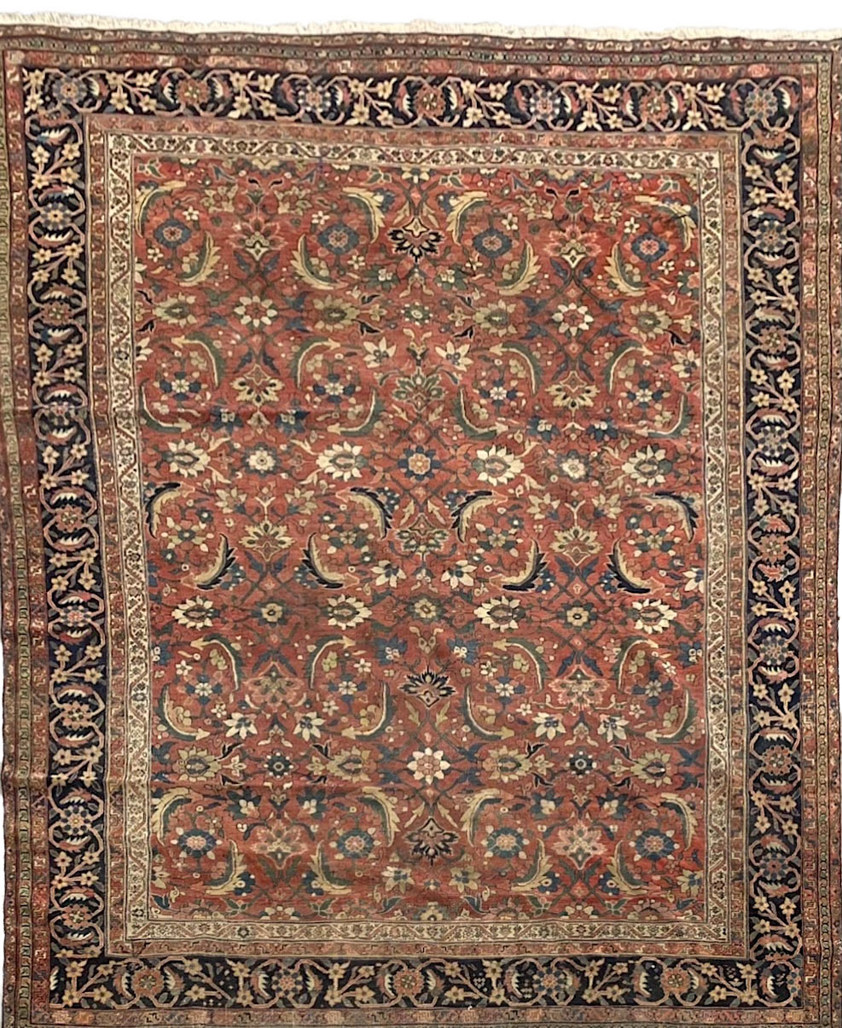 Antique Persian Ziegler Mahal Carpet Floral Rug P674