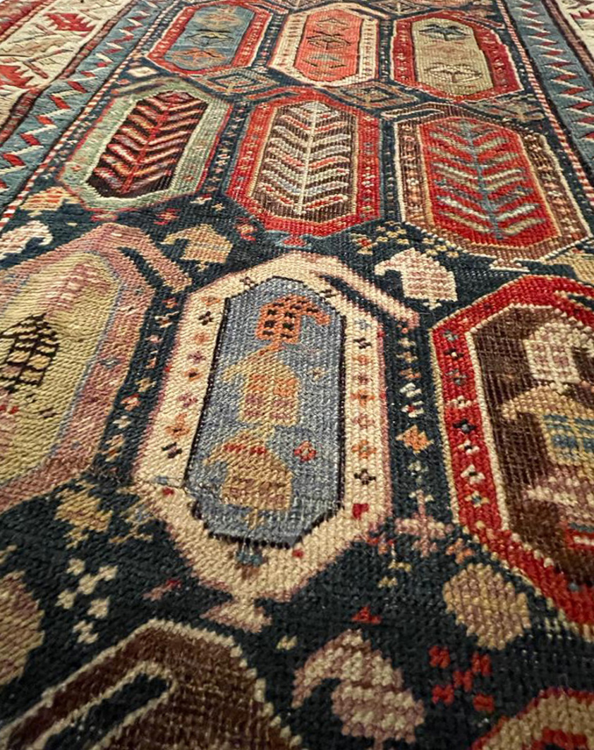 Antique Caucasian Shirvan rug