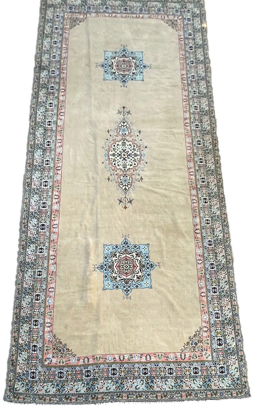 Vintage Turkish Kayseri Carpet
