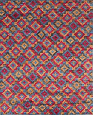 Contemporary Afghan Berber Style Rug