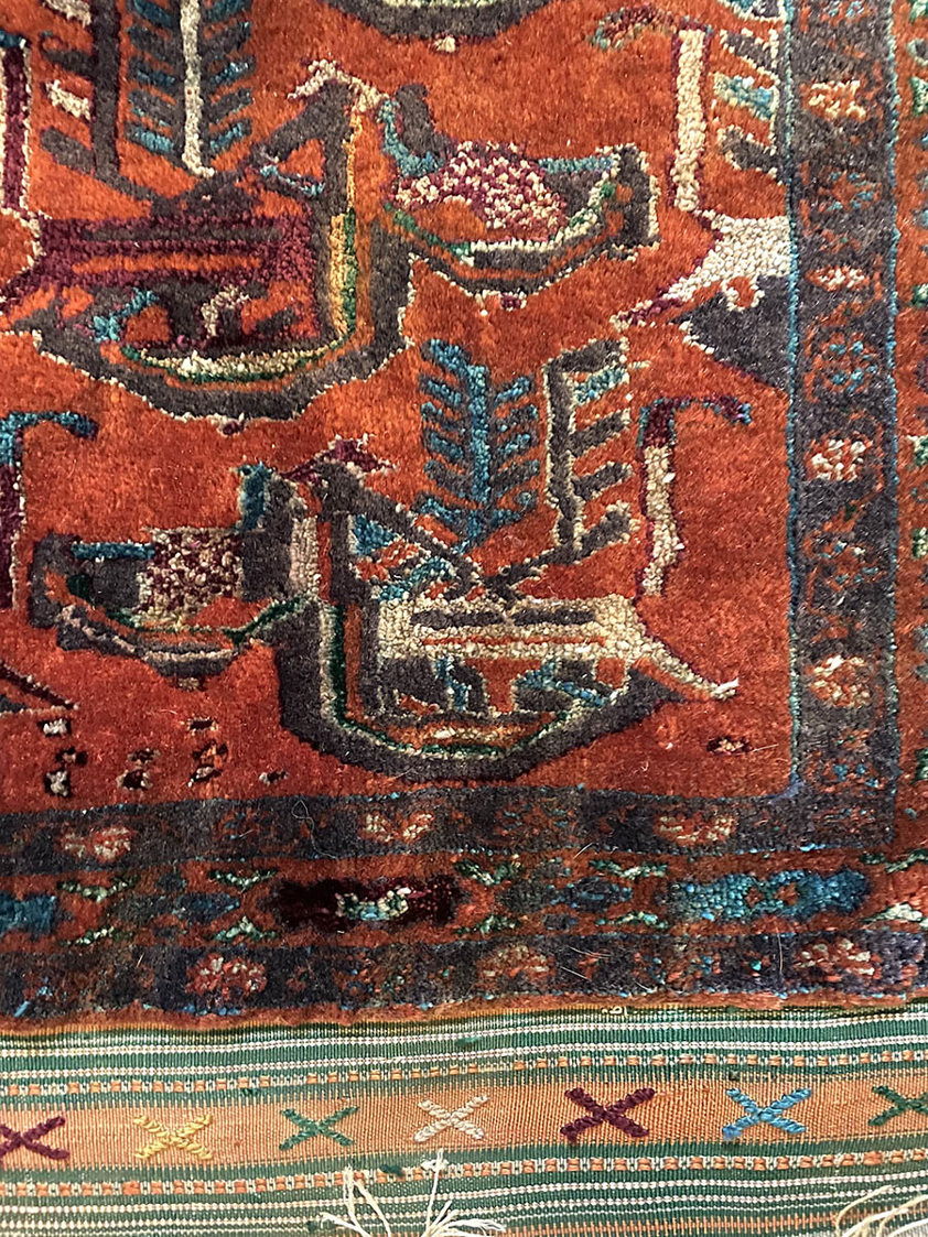 Pair of Silk Turkmen Rugs