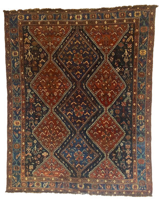 Antique Persian Qashqai Rug