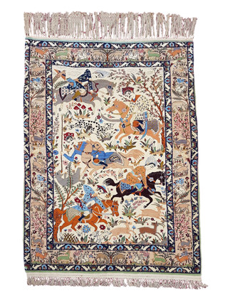 Persian Hunting Rug