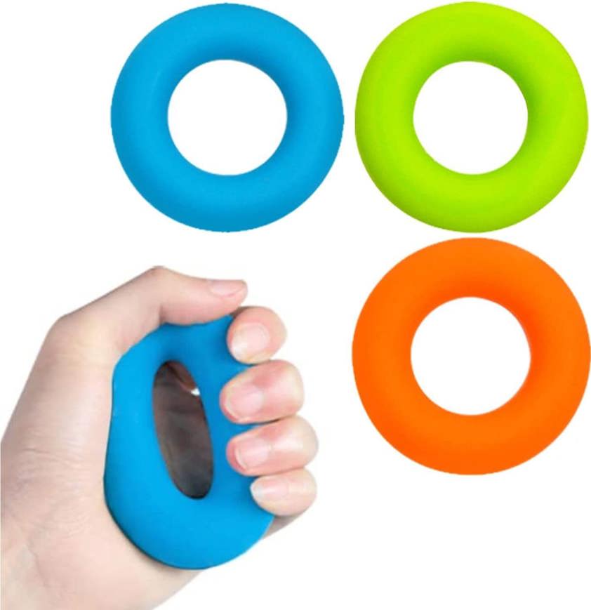 3 Pack (green, blue, orange) Forearm Trainer Ring