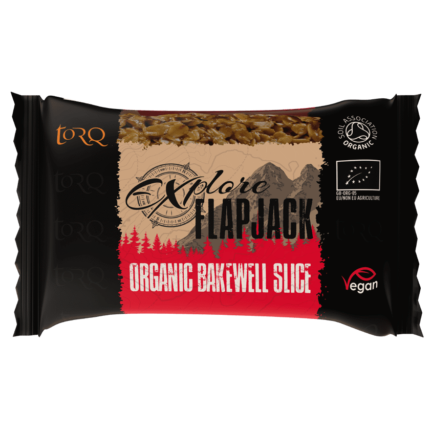 organic bakewell slice Torq Explore Flapjack
