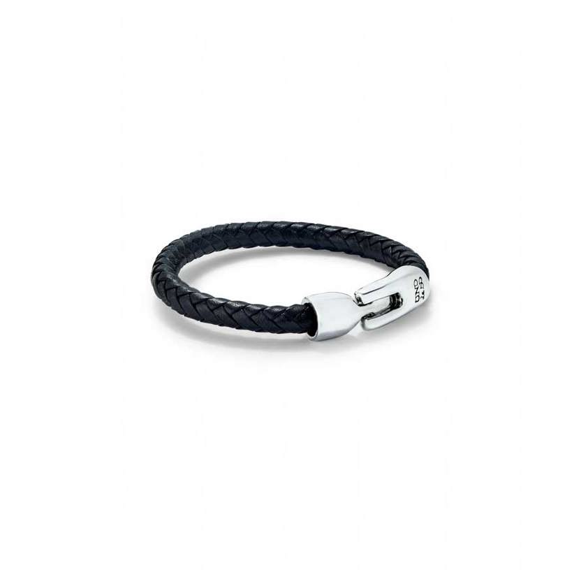 PUL2460 Black Braided Tube Bracelet