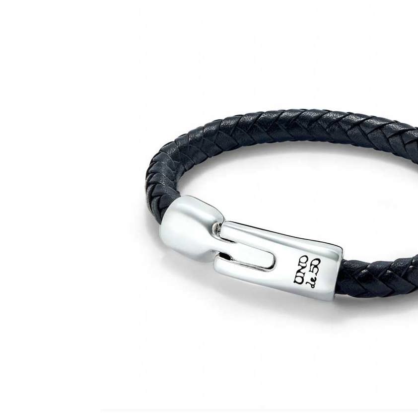 PUL2460 Black Braided Tube Bracelet