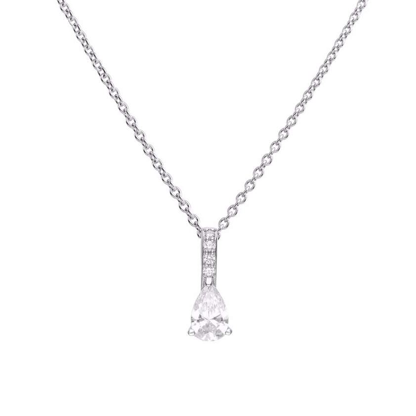 Teardrop Shaped Zirconia Pendant