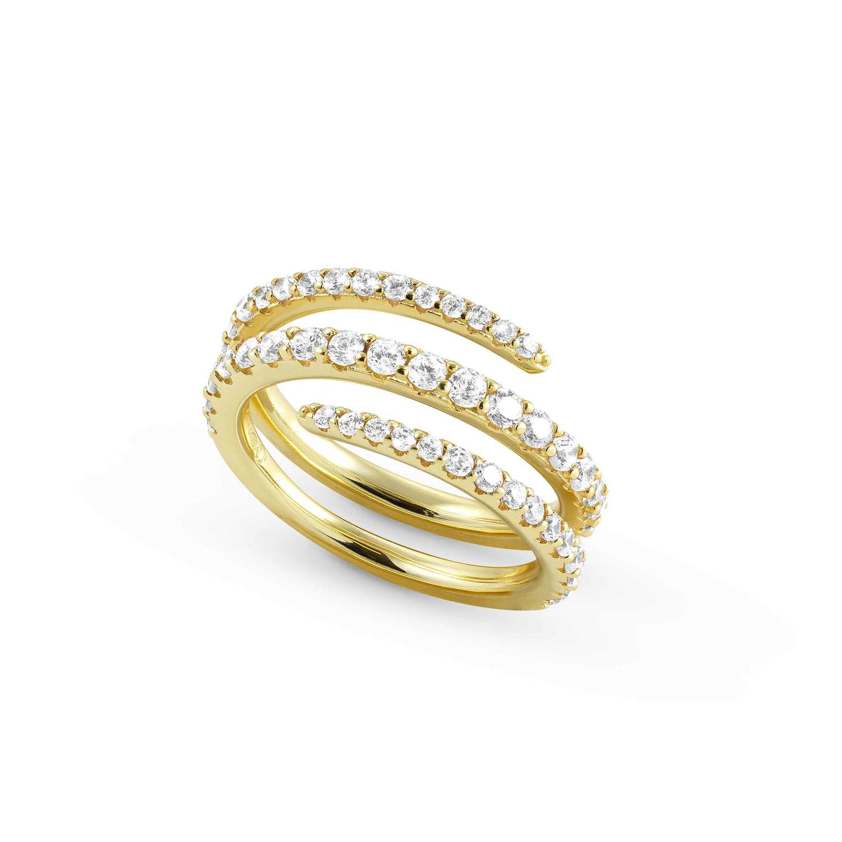 Yellow Gold Plated 149701 14 LOVELIGHT SPIRAL Ring