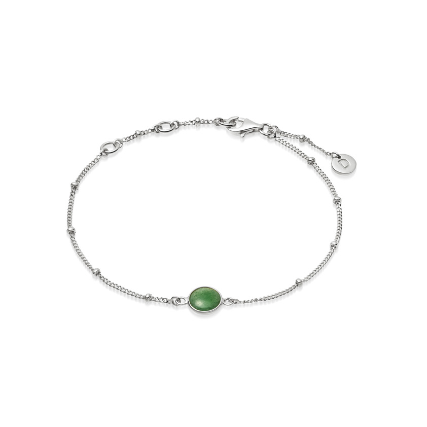 Sterling Silver Healing Stone Aventurine Bracelet