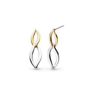 Entwine Twine Golden Link Duo Earrings