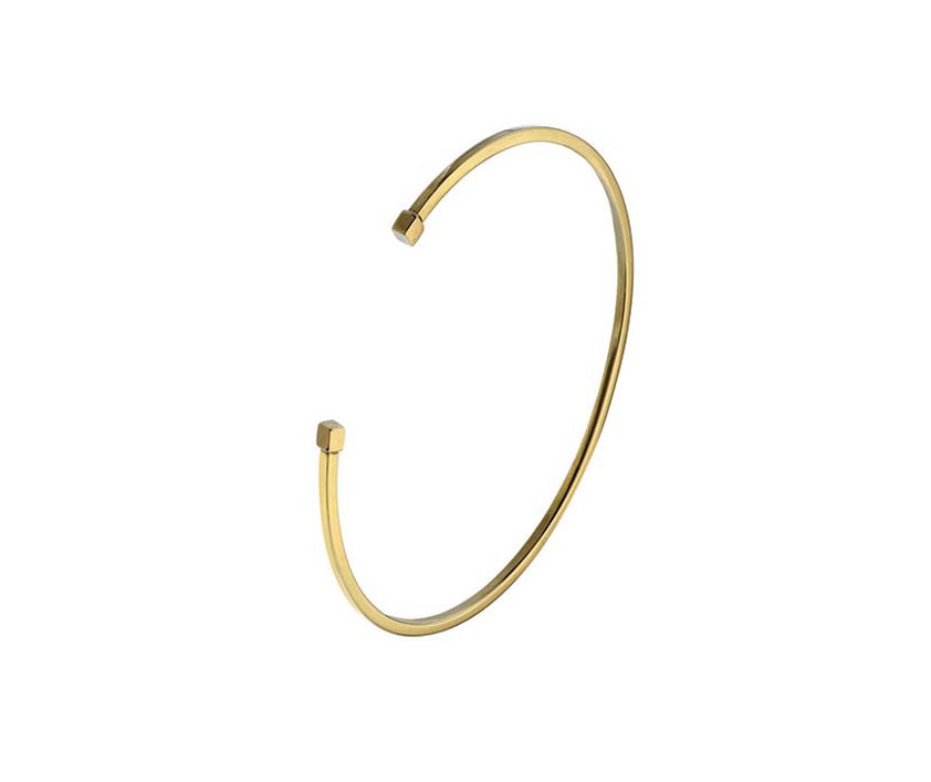 9ct Square section torque bangle