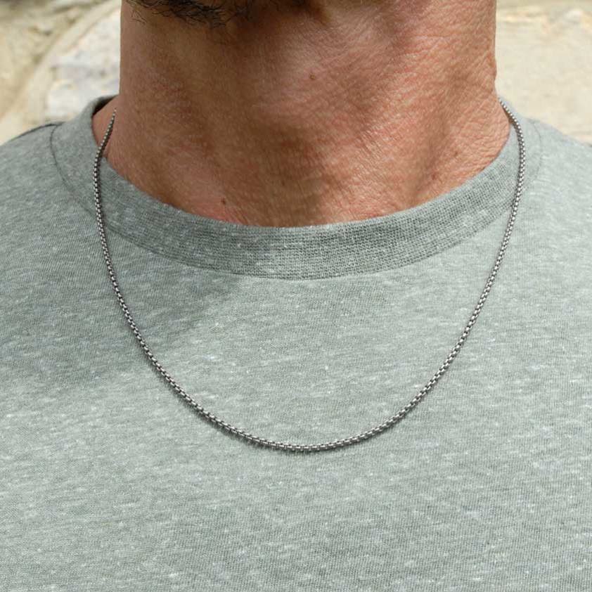 Titanium Fine Inka 2.7mm Link Necklace