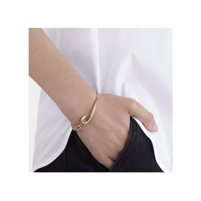 Yellow Gold Vermeil Hook Chain Bracelet